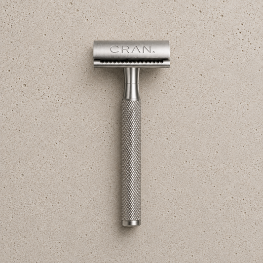Rasoir CRΛN. Silver satiné